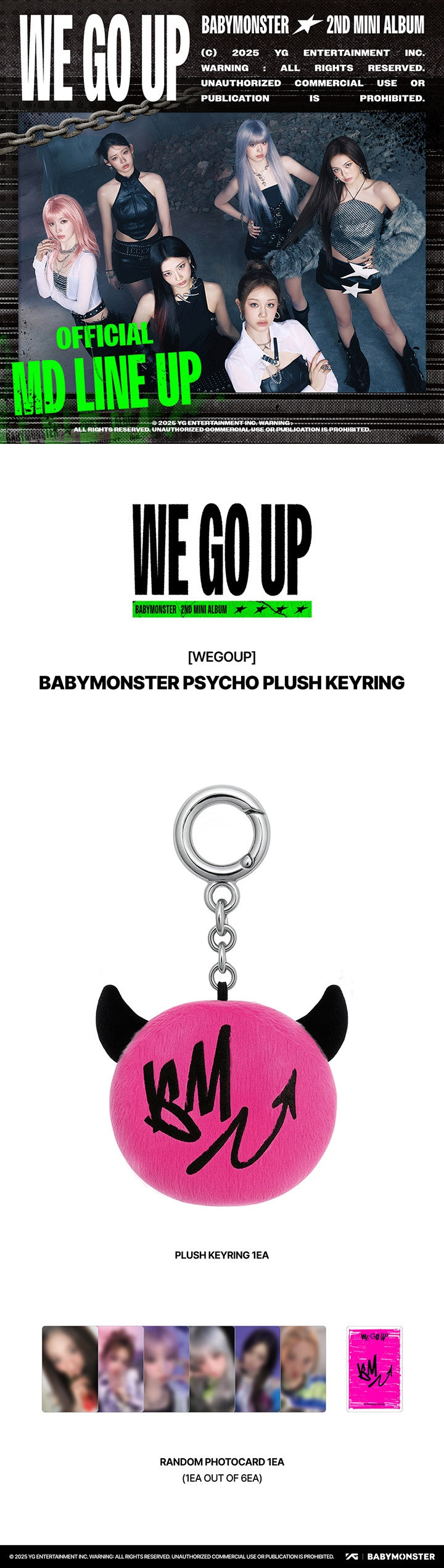 [BABYMONSTER] WE GO UP OFFICIAL MERCH