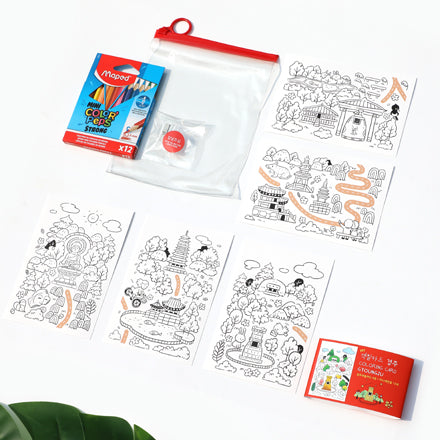 [KOREAN MUSEUM LIFE] coloring card gyoungju