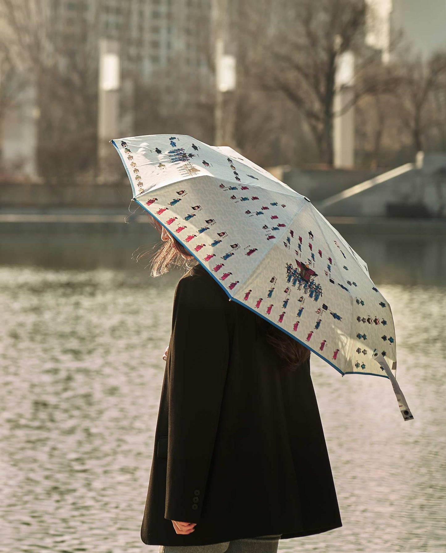 [KOREAN MUSEUM LIFE] munhui-myo uigwe 3-section automatic umbrella