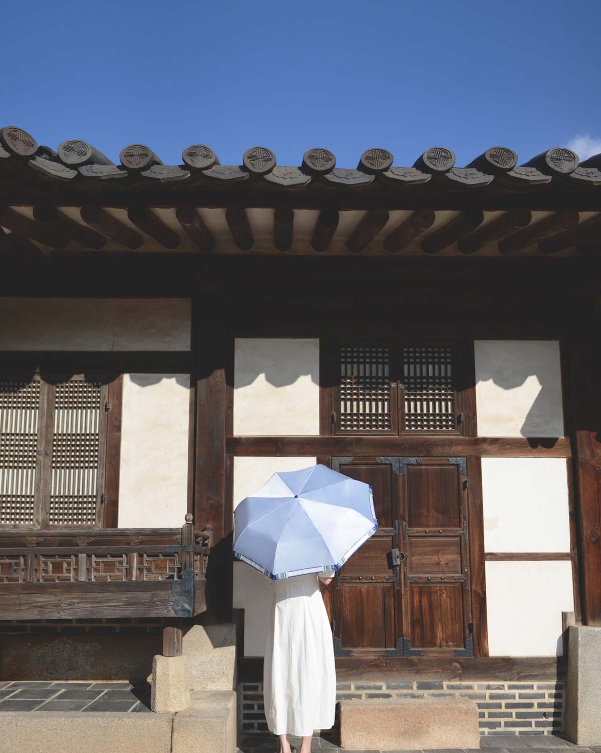 [KOREAN MUSEUM LIFE] cheongwa dancheong 3-section uv umbrella