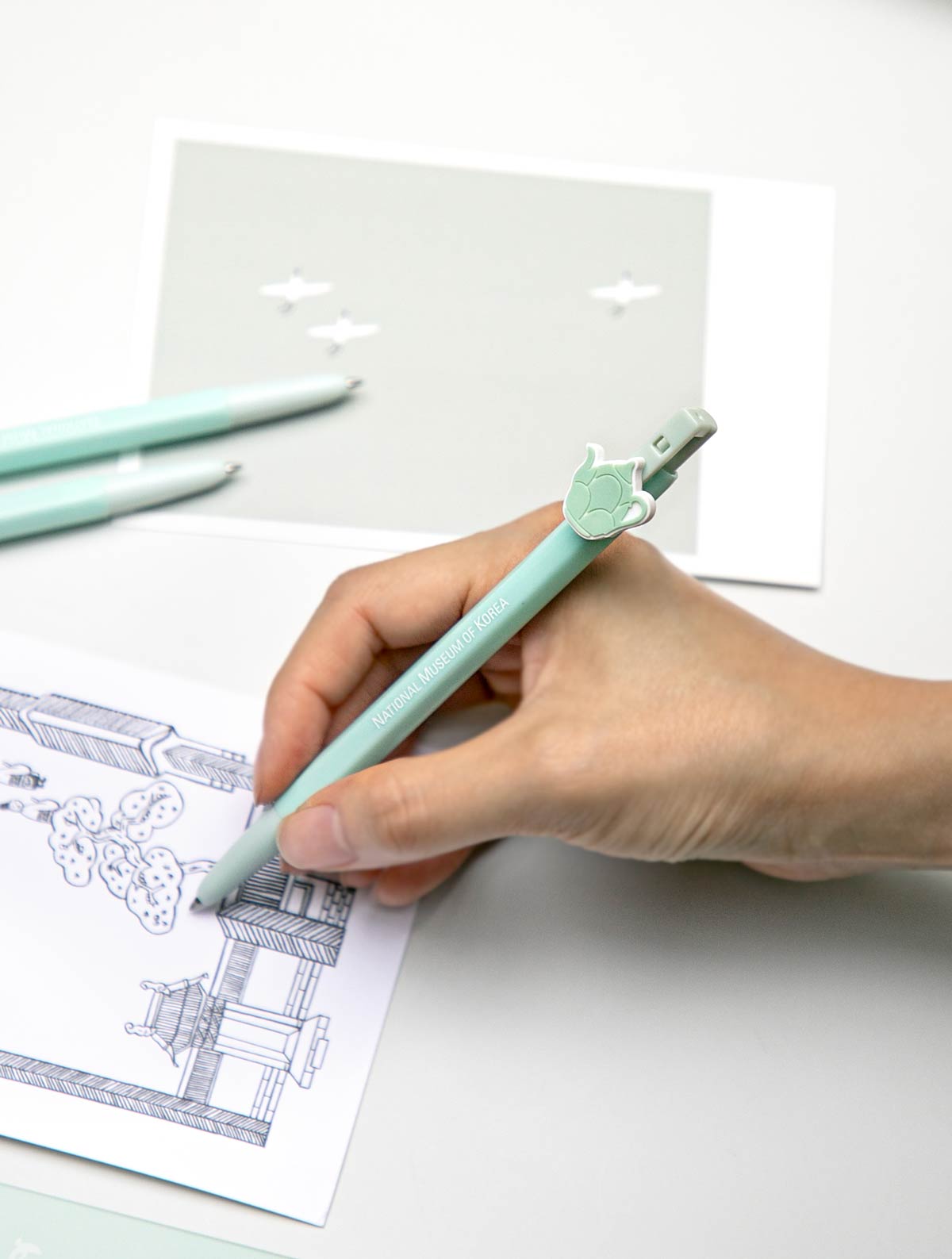 [KOREAN MUSEUM LIFE] celadon ballpoint pen set