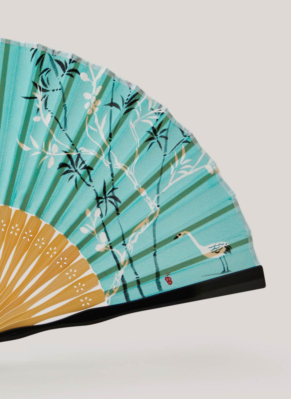 [KOREAN MUSEUM LIFE] celadon fan (cranes and bamboo)