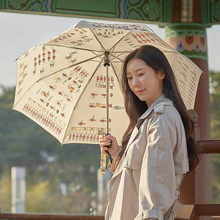 [KOREAN MUSEUM LIFE] garye dogam uigwe 3-section automatic umbrella