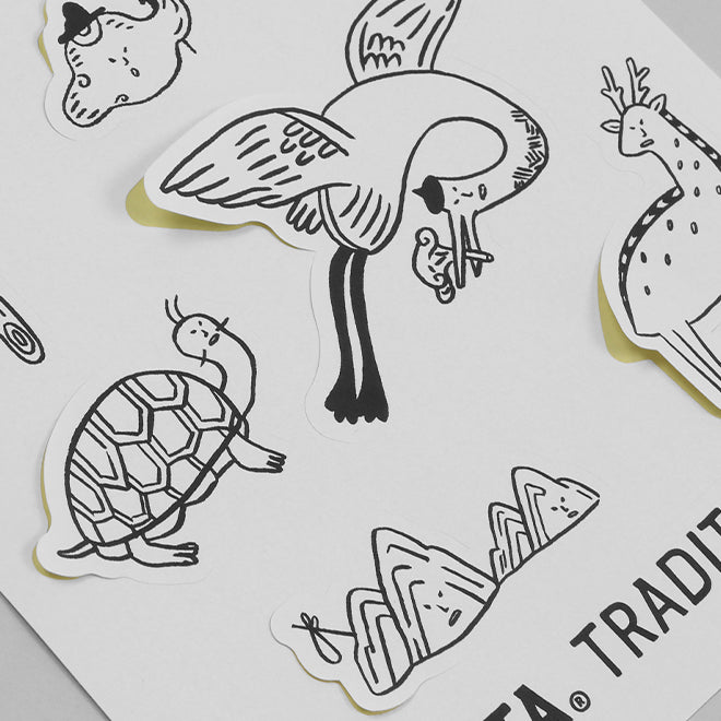 [KOREAN MUSEUM LIFE] ten symbols of longevity traditional sticker
