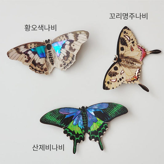 [KOREAN MUSEUM LIFE] mother-of-pearl butterfly magnet