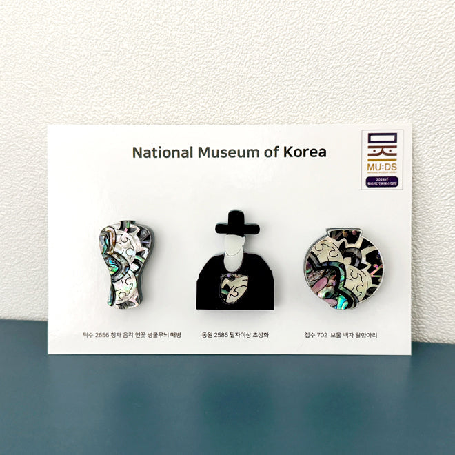 [KOREAN MUSEUM LIFE] mother-of-pearl mini magnet set