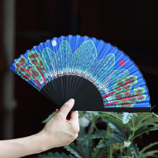 [KOREAN MUSEUM LIFE] traditional minhwa fan (irwol obongdo)