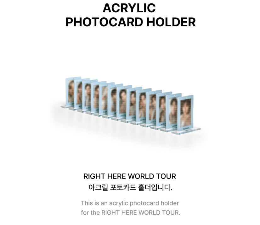 [SEVENTEEN] Right Here World Tour Concert MD (Member type)