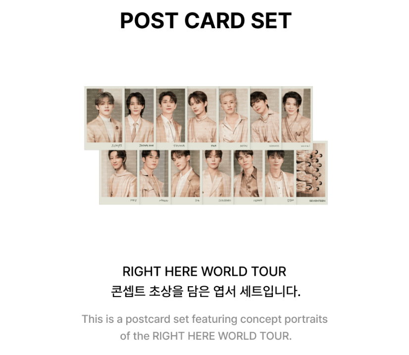 [SEVENTEEN] Right Here World Tour Concert MD (Regular Items)