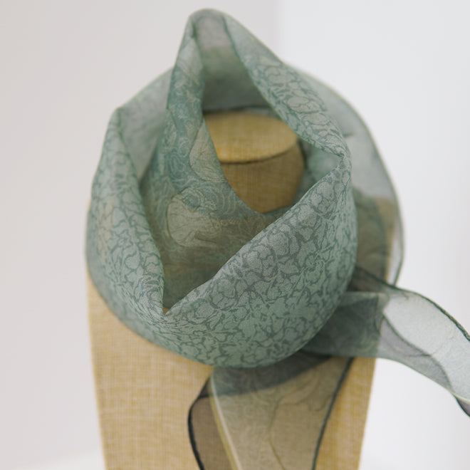 [KOREAN MUSEUM LIFE] goryeo style celadon silk organza scarf