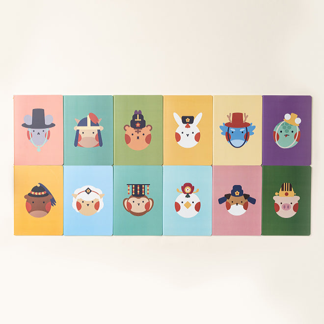 [KOREAN MUSEUM LIFE] 12 zodiac animal characters notebook