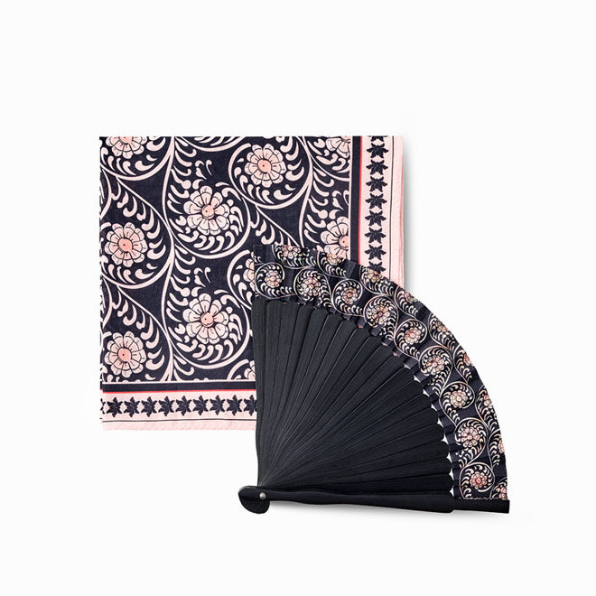 [KOREAN MUSEUM LIFE] najeon fan and handkerchief set