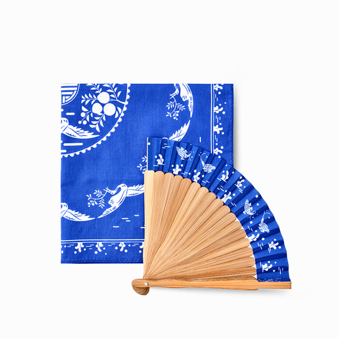 [KOREAN MUSEUM LIFE] najeon fan and handkerchief set