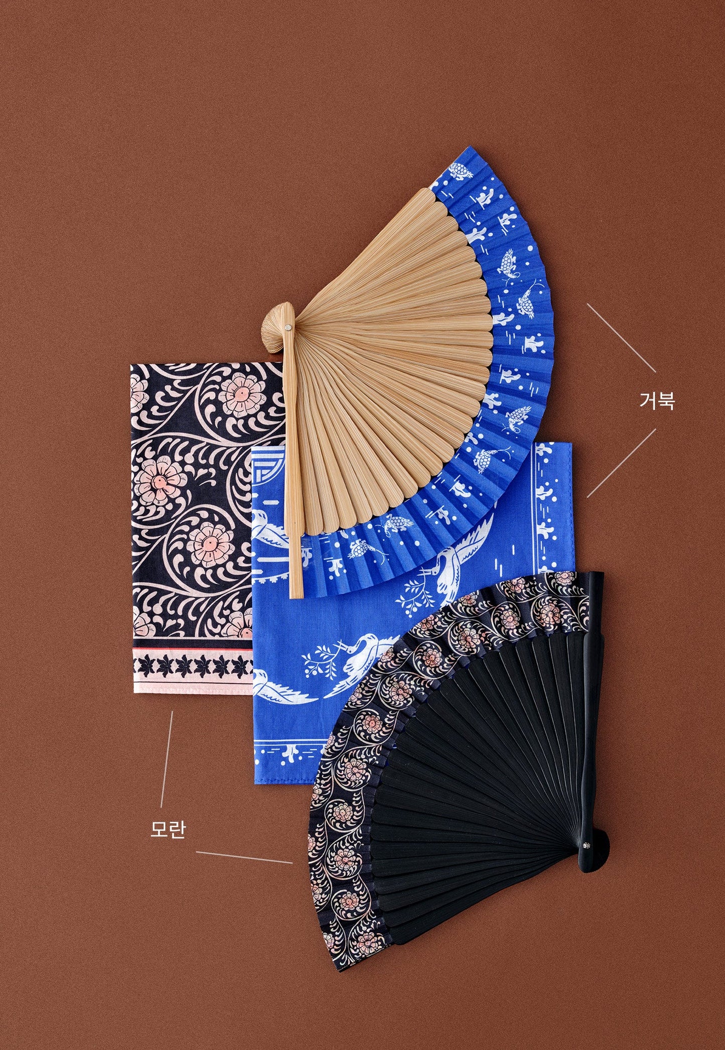 [KOREAN MUSEUM LIFE] najeon fan and handkerchief set