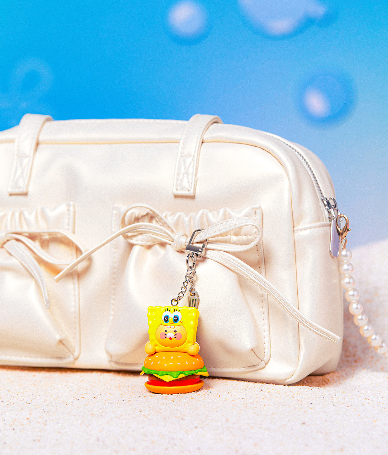 [Kakao Friends]SpongeBob x Kakao Friends Figure Keyring SpongeBob & Chunsik