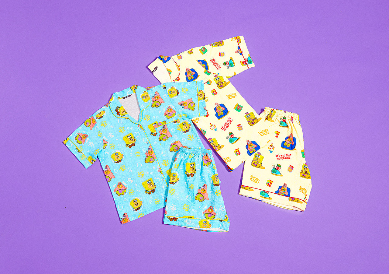 [Kakao Friends]SpongeBob x Kakao Friends Cooling Pajama Set (Men/Women)
