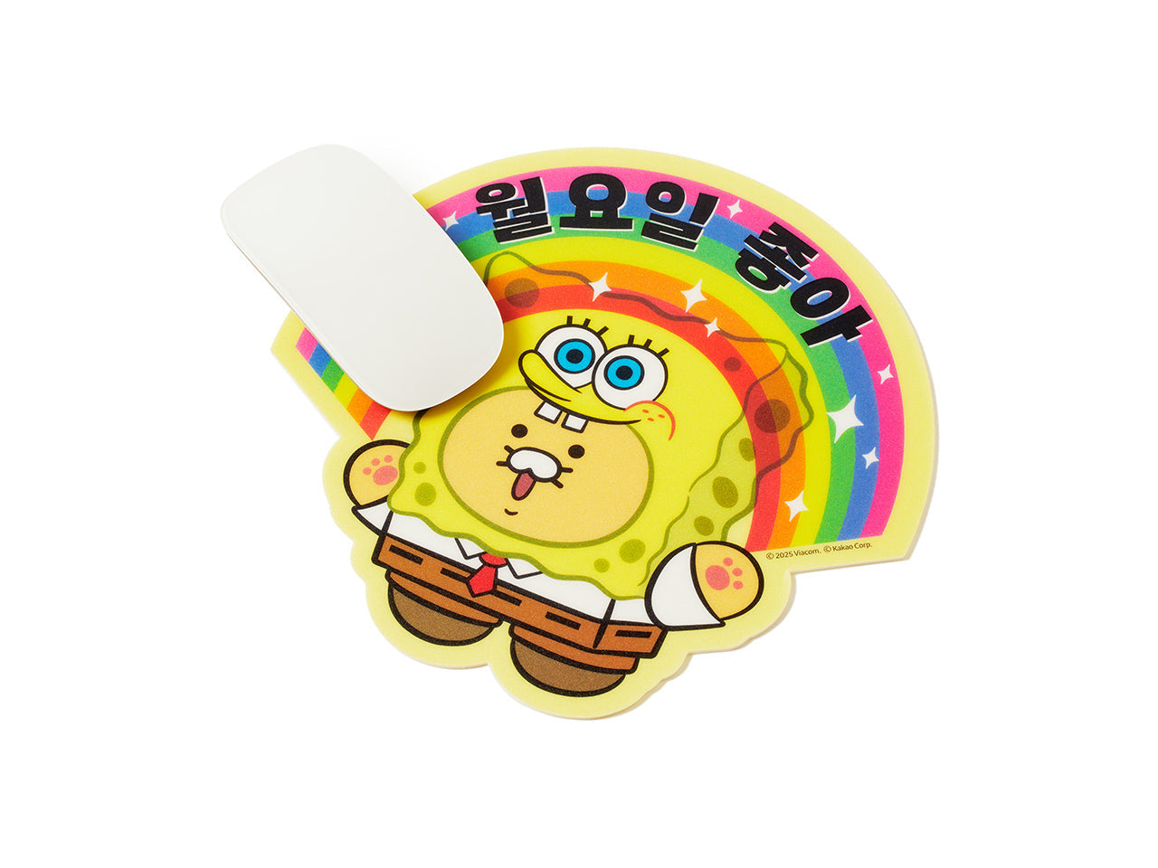 [Kakao Friends]SpongeBob x Kakao Friends Rainbow Mouse Pad_Chunsik