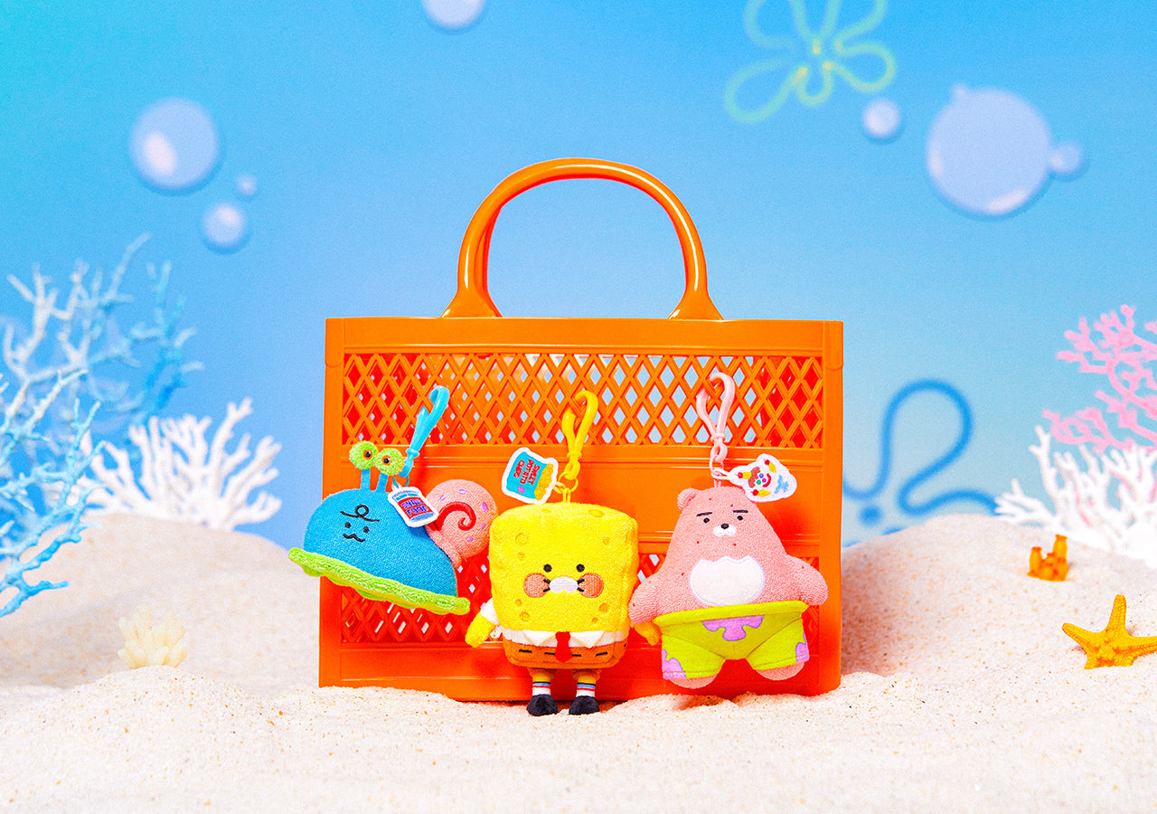 [Kakao Friends]SpongeBob x Kakao Friends Plush Keyring_Ryan / Chunsik / Jordy