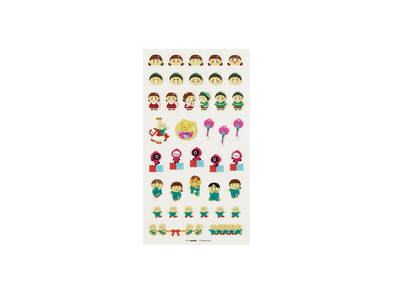 [Kakao Friends]Netflix Squid Game X Kakao Friends Sticker_Chunsik