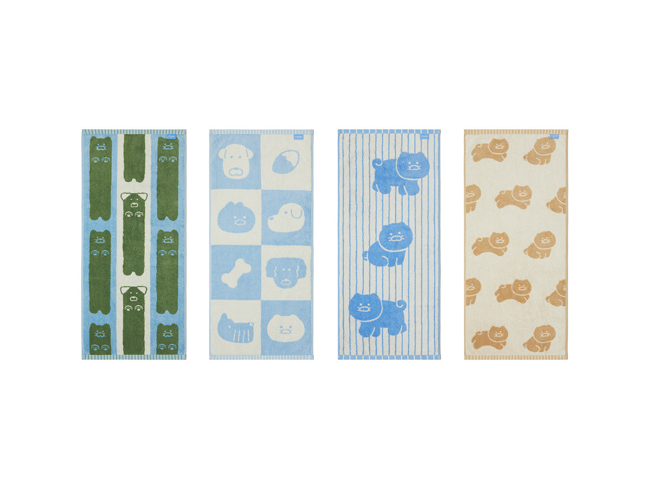 [KAKAO FRIENDS]FRIEDAY Face Towel 4P Set (Chunsik Compact Cotton, 200g)