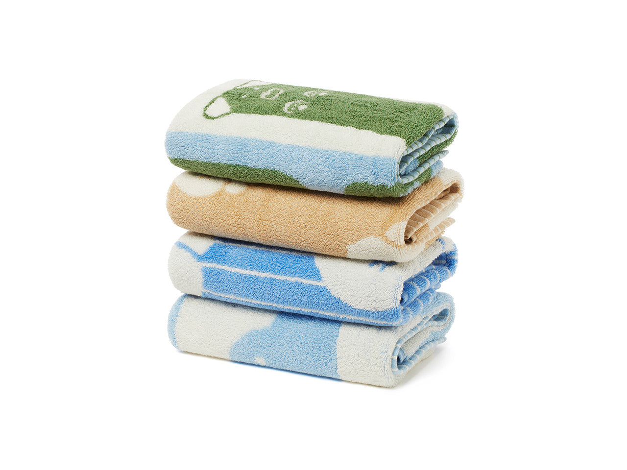 [KAKAO FRIENDS]FRIEDAY Face Towel 4P Set (Chunsik Compact Cotton, 200g)