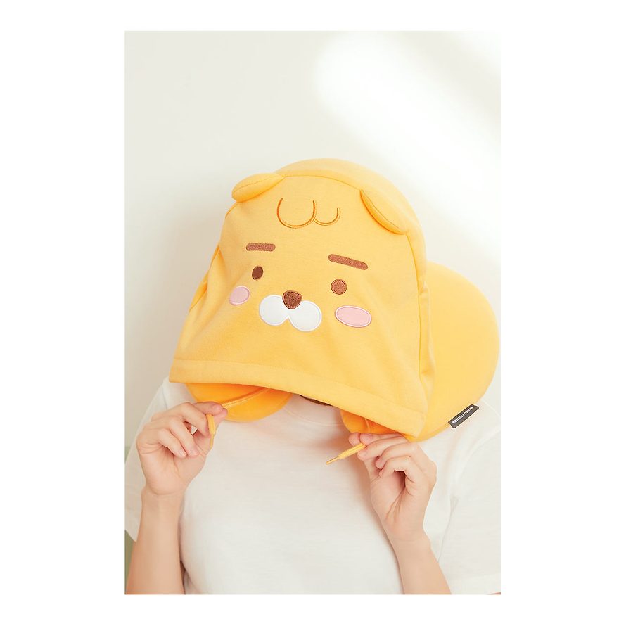 [KAKAO FRIENDS] Hood neck pillow Little Apeach Choonsik Little Ryan OFFICIAL MD