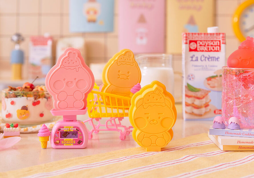 [KAKAO FRIENDS] Sweet baby ice cream mold Ryan choonsik Apeach OFFICIAL MD