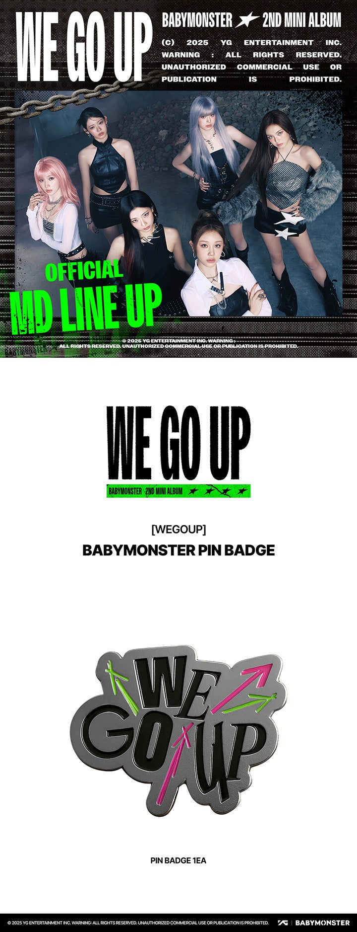 [BABYMONSTER] WE GO UP OFFICIAL MERCH