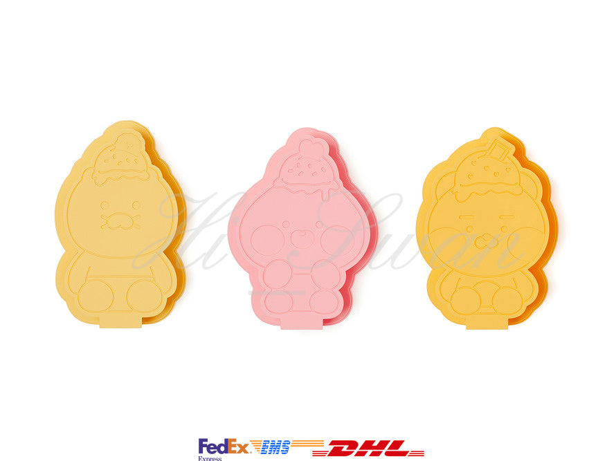 [KAKAO FRIENDS] Sweet baby ice cream mold Ryan choonsik Apeach OFFICIAL MD