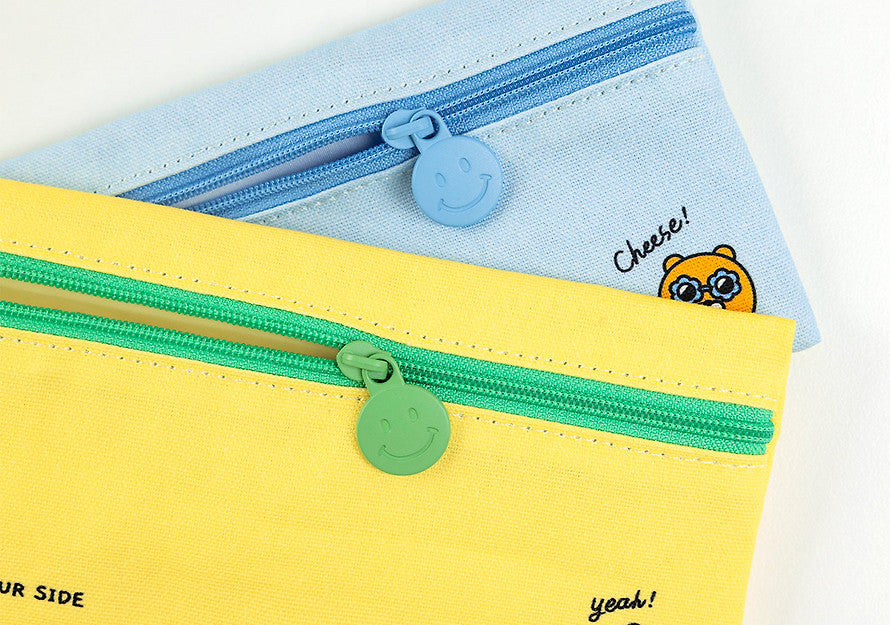 [KAKAO FRIENDS] say cheese fabric flat pencil case
