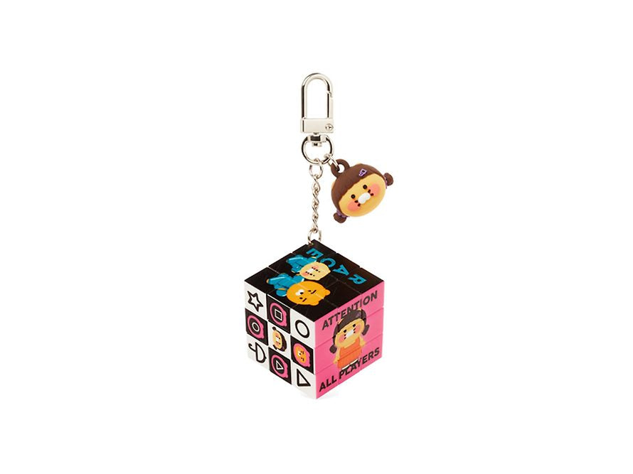 [KAKAO FRIENDS] netflix squid game x kakao friends ryan & choonsik cube keyring