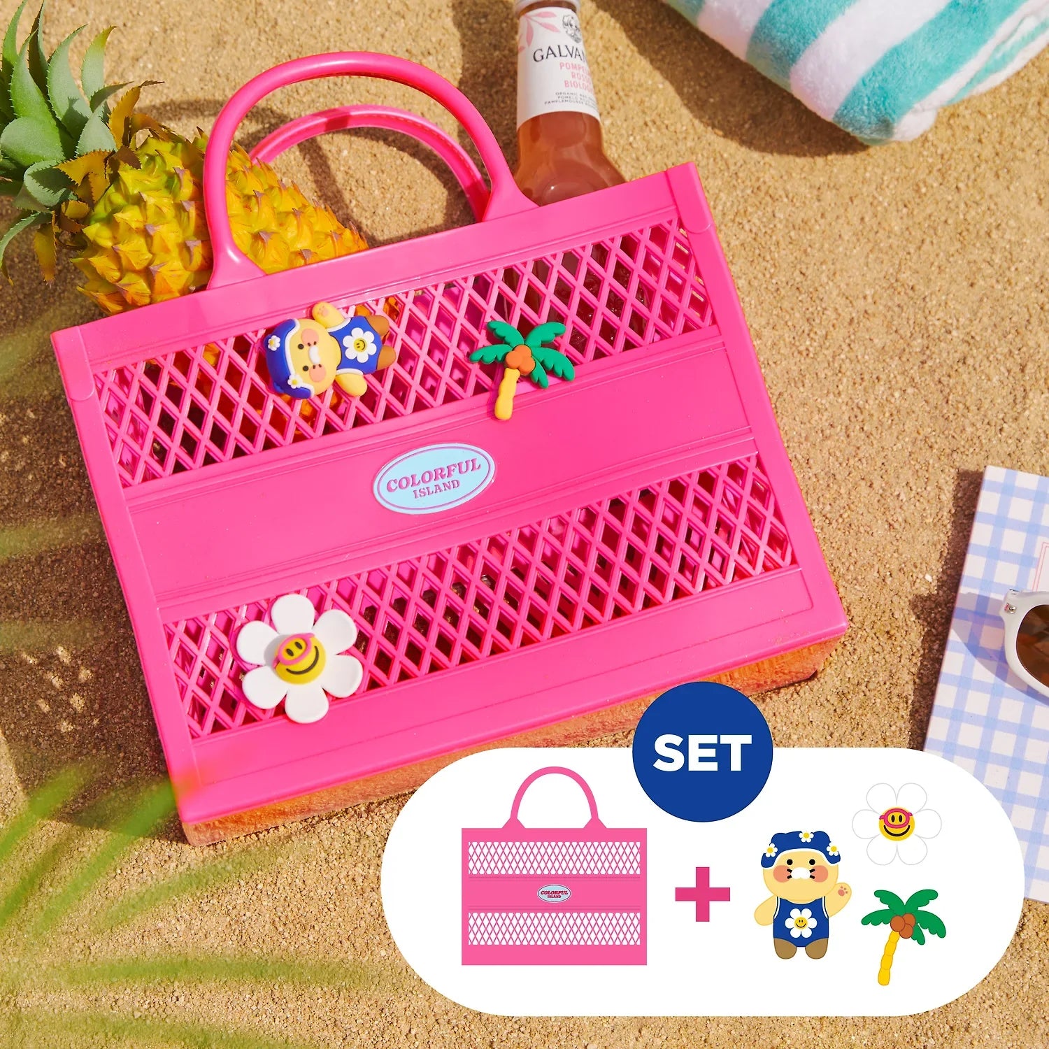 Kakao Friends x Wiggle Wiggle Jelly Bag & Charm Set