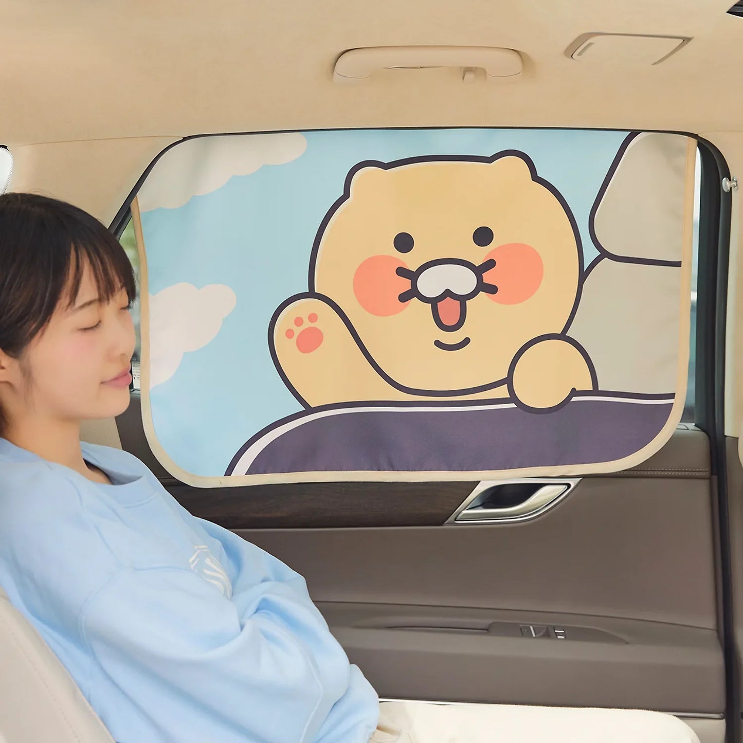 Kakao Friends Chunsik Car Curtain Single Piece
