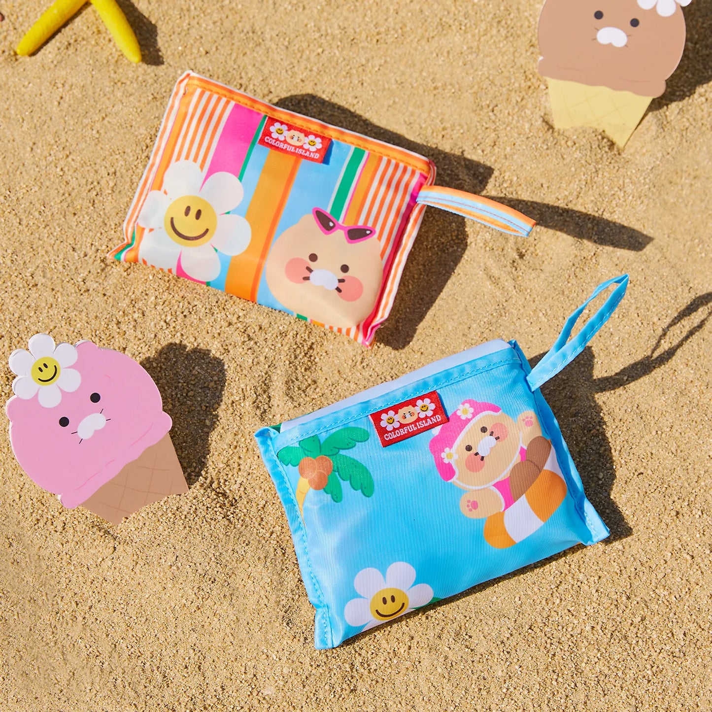 WiggleWiggle x Kakao Friends Foldable Pocket Tote