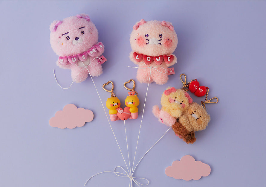 [KAKAO FRIENDS] choonsik love magnet keyring doll set