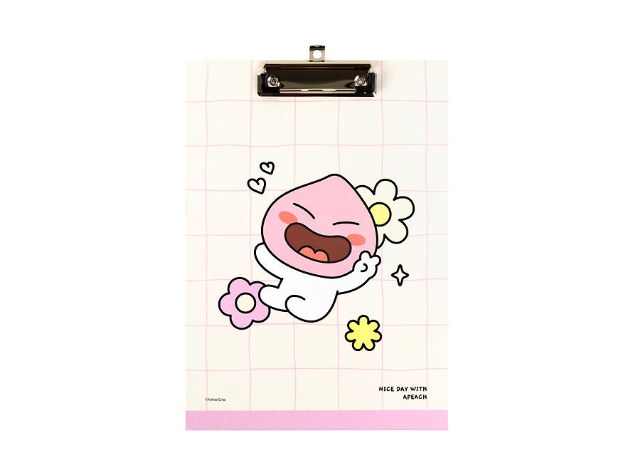 [KAKAO FRIENDS] say cheese apeach a4 clipboard