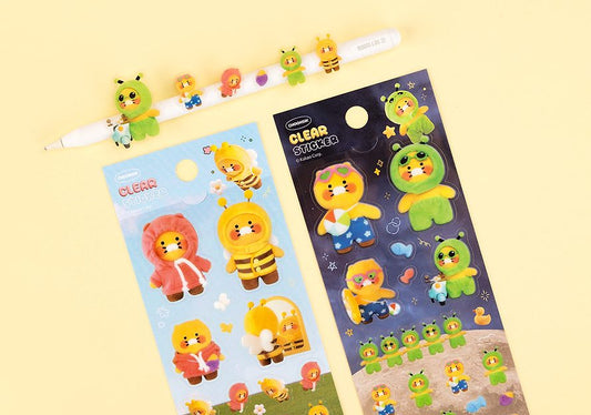 [KAKAO FRIENDS] Choonsik Clear sticker OFFICIAL MD