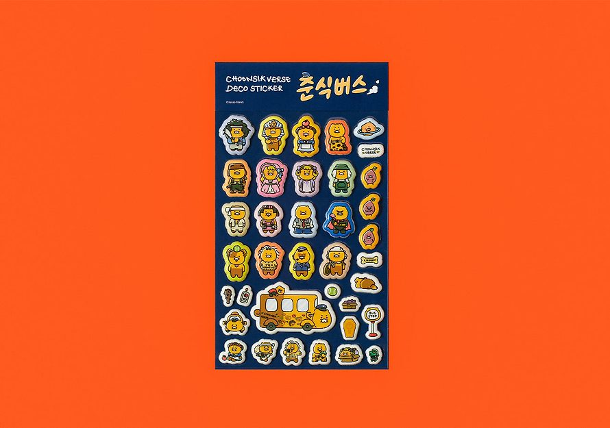 [KAKAO FRIENDS] Choonsik Verse Deco Sticker  OFFICIAL MD