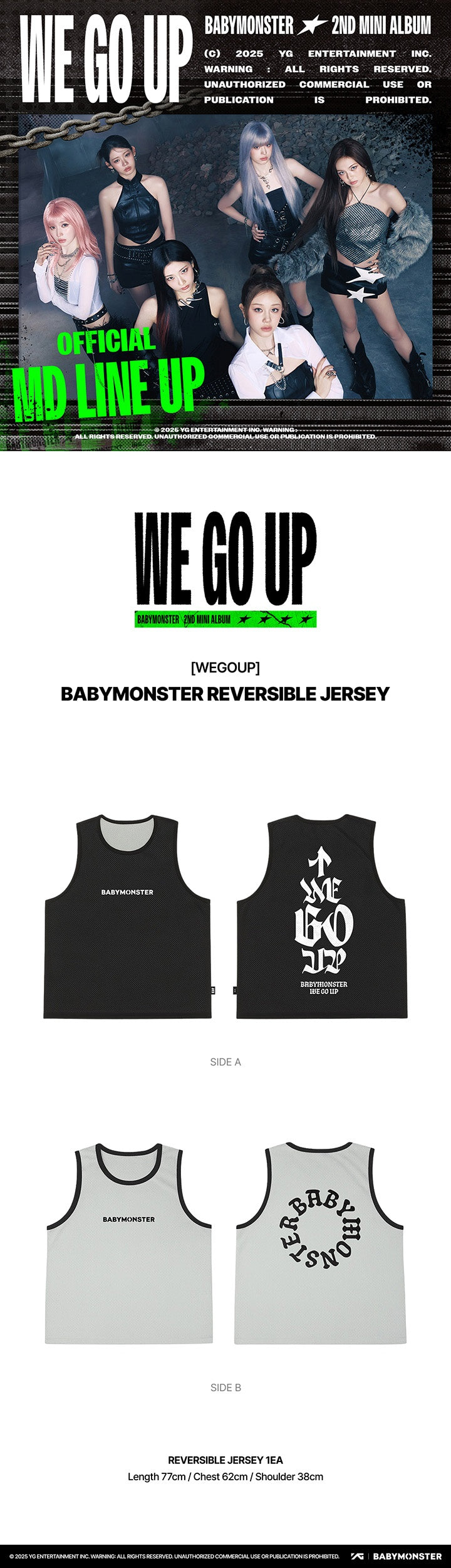 [BABYMONSTER] WE GO UP OFFICIAL MERCH  Fashion Items Ver.