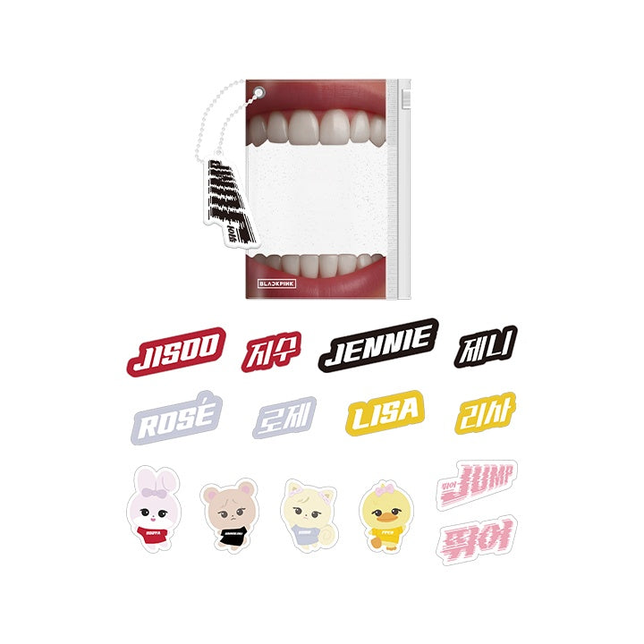 [BLACKPINK ] [JUMP] PVC POUCH + STICKER SET