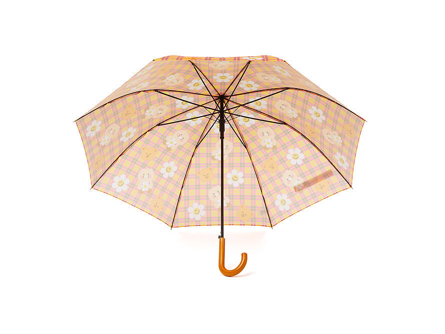 WiggleWiggle x Kakao Friends Long Umbrella  Chunsik Checkered