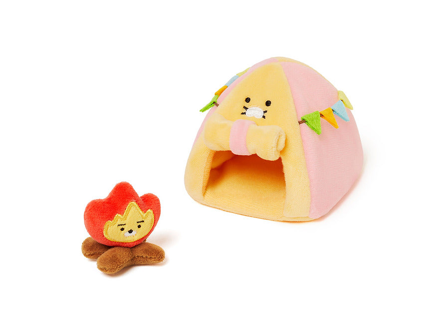 (OOTD) Plush Doll Camping House Set Tent & Campfire