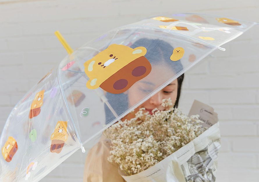 [KAKAO FRIENDS] Jelly Clear Umbrella Choonsik Ryan OFFICIAL MD