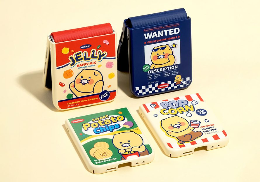 [KAKAO FRIENDS] Z Flip6 Snack Magnetic Case Chunsik Potato Chip OFFICIAL MD