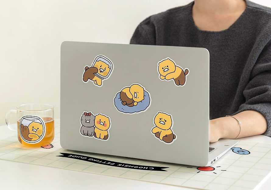 [KAKAO FRIENDS] Chunsik's Removable Sticker Set OFFICIAL MD