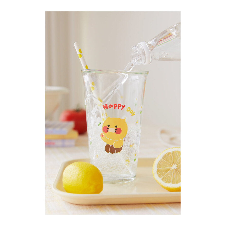 [KAKAO FRIENDS] Happy Day Glass Cup 2P Set Choonsik OFFICIAL MD