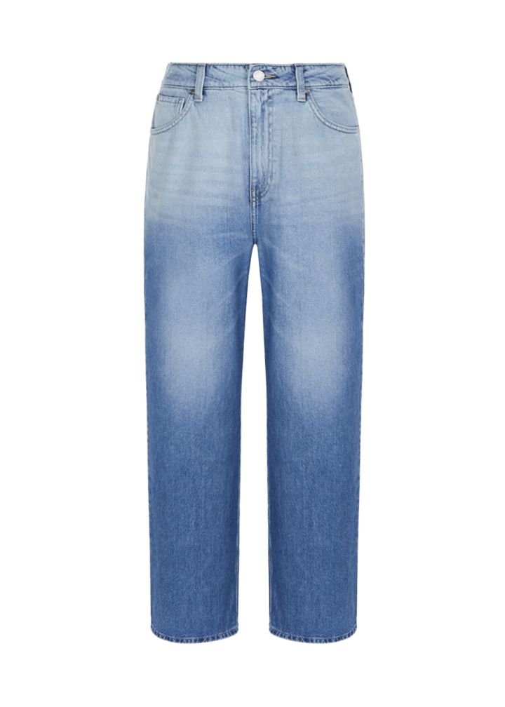 Men's Gradient Wide Denim Pants (Light Blue) Worn by NMIXX