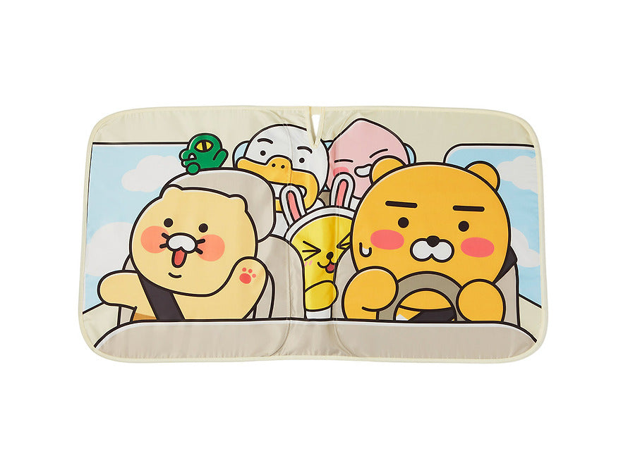 Front Windshield Sunshade Kakao Friends Car Ride Edition