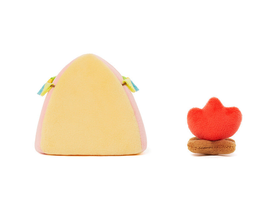 (OOTD) Plush Doll Camping House Set Tent & Campfire