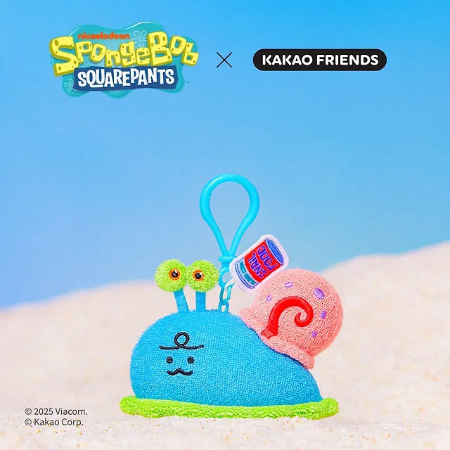 [Kakao Friends]SpongeBob x Kakao Friends Plush Keyring_Ryan / Chunsik / Jordy